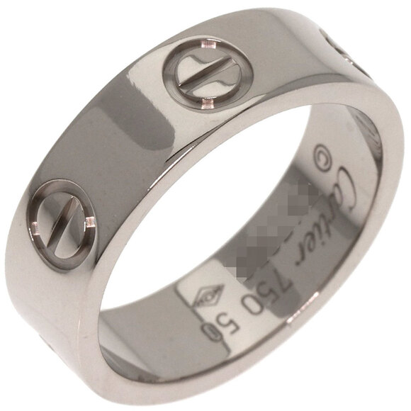 CARTIER Authentic 18k Silver Love Ring #50 - Picture 2 of 6